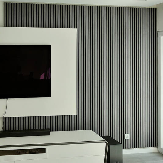 Painel Ripado Cinza