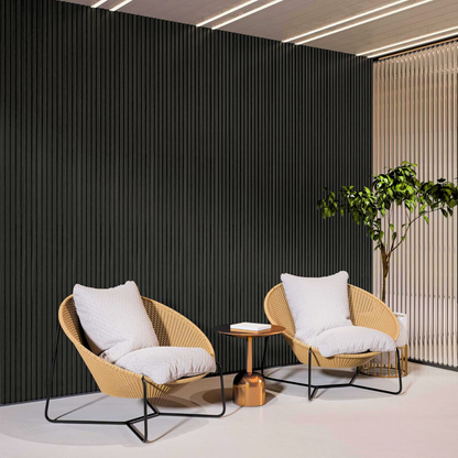 Painel Ripado Preto