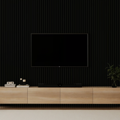 Painel Ripado Preto