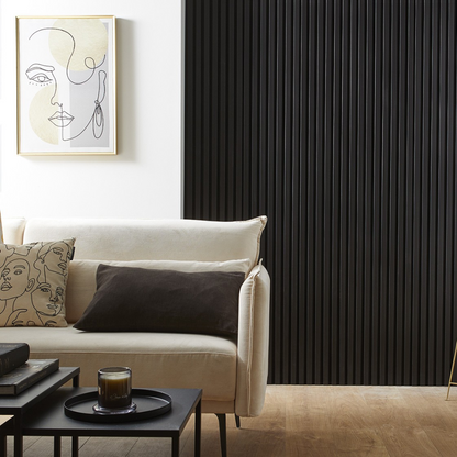 Painel Ripado Preto