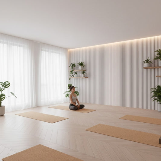 Painel Acústico Ripado Branco