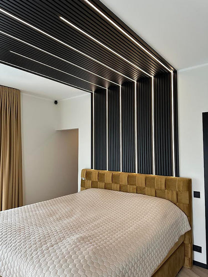 Painel Ripado Preto